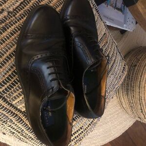 Towncraft Black Oxford Leather Dress Shoes